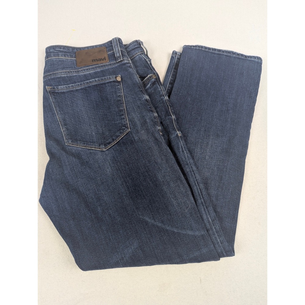 Mavi Mens Dark Wash Straight Leg Denim Jeans 36x30 Classic Minimal Bussiness